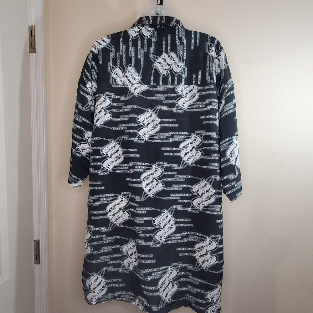 Rocawear Black Button Down Collared Short Sleeve … - image 5